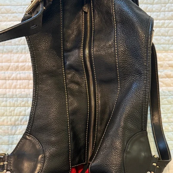 Dooney & Bourke Leather Large Black Handbag Tote Purse - Picture 8 of 11